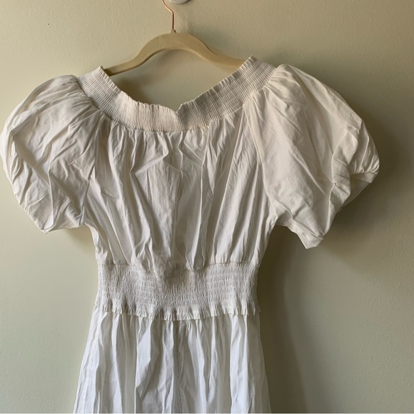A.L.C. Adena White Off shoulder Dress Sz 6 NWT - Picture 6 of 11